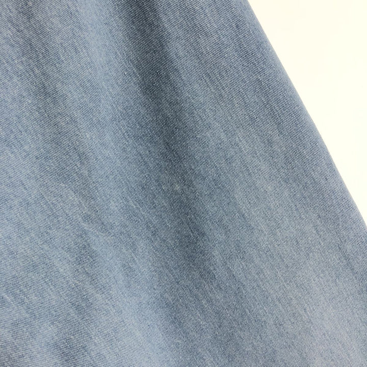 80'S WOOLRICH Long Sleeve Button Down Denim Shirt Men's XL Vintage unclear Blue type light blue Vintage Second Hand