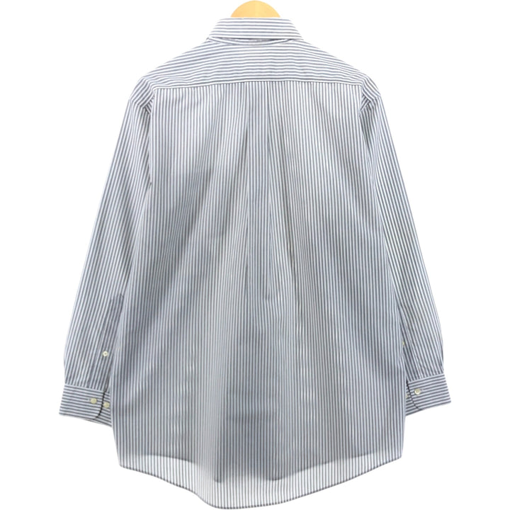 Brooks Brothers 346 Long Sleeve Button-Down Striped Shirt, Men's Size L cotton white type Vintage Second Hand