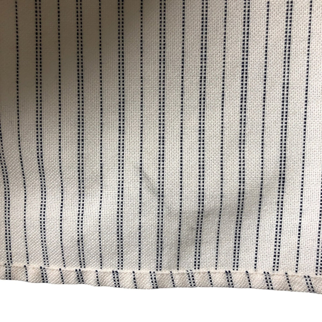 Eddie Bauer Long Sleeve Button-Down Striped Shirt, Men's Size L cotton ivory Vintage Second Hand