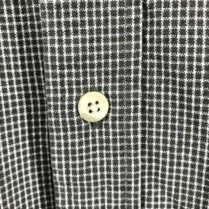 Eddie Bauer Long Sleeve Button-Down Check Shirt, Men's Size L cotton Khaki type Vintage Second Hand