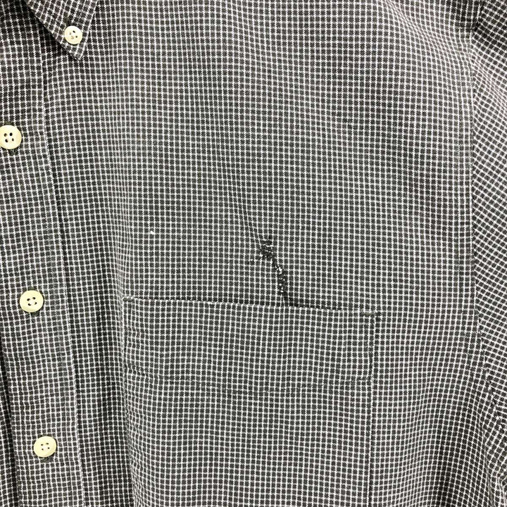 Eddie Bauer Long Sleeve Button-Down Check Shirt, Men's Size L cotton Khaki type Vintage Second Hand