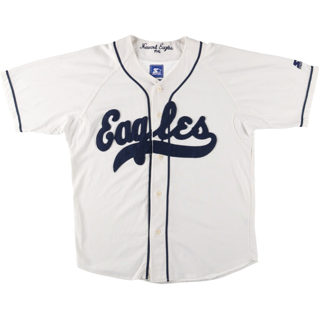 90'S Starter Game Shirt Baseball Shirt Men's Size L Vintage polyester white type Vintage Second Hand