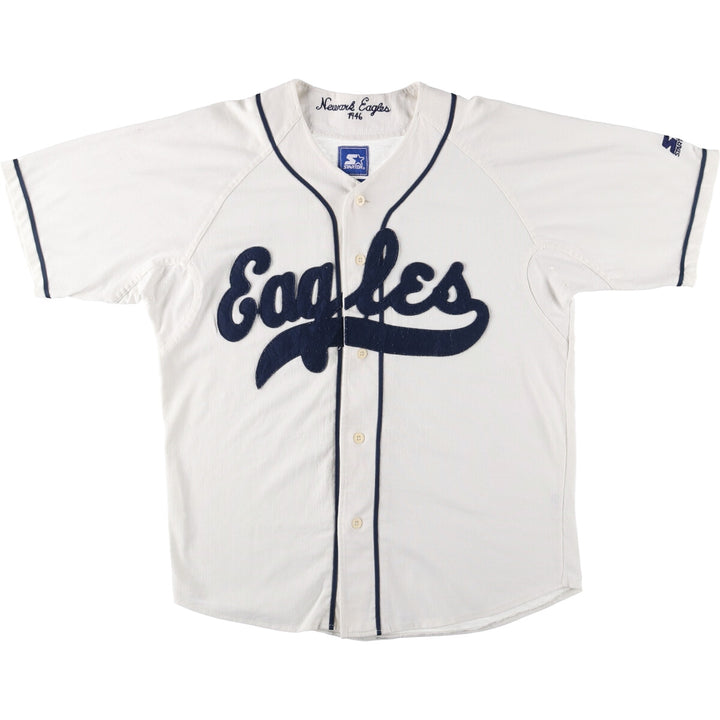 90'S Starter Game Shirt Baseball Shirt Men's Size L Vintage polyester white type Vintage Second Hand