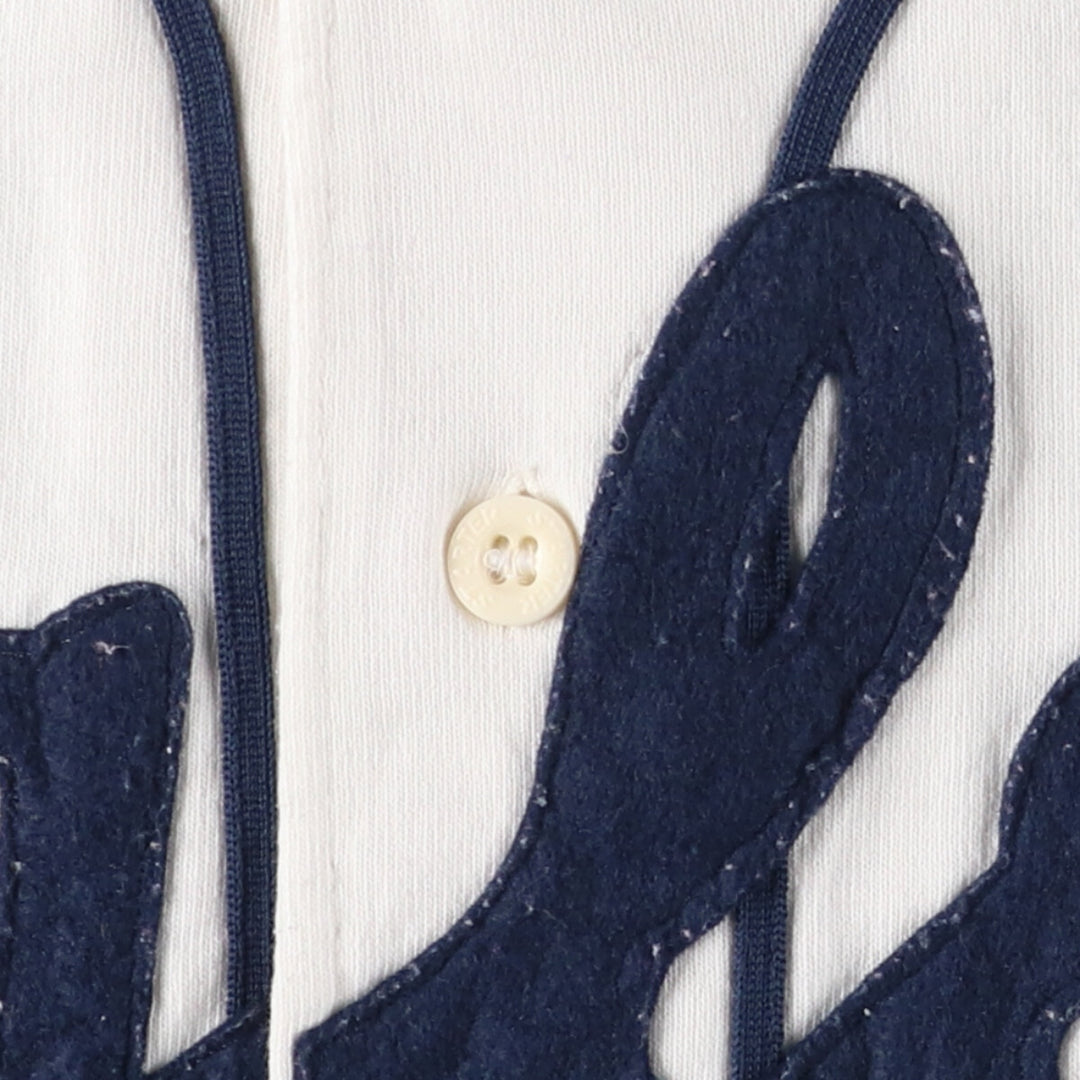 90'S Starter Game Shirt Baseball Shirt Men's Size L Vintage polyester white type Vintage Second Hand