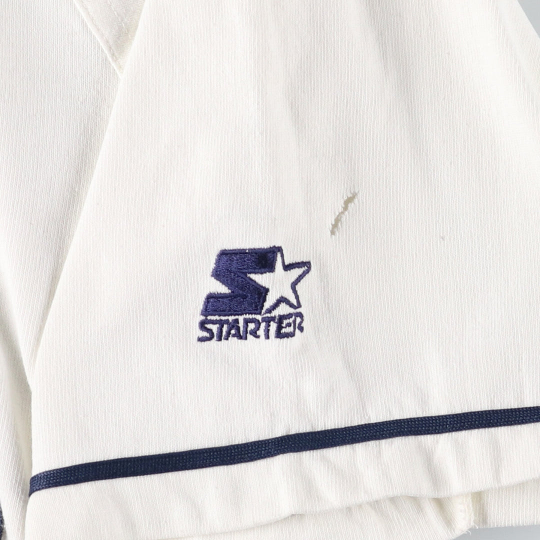 90'S Starter Game Shirt Baseball Shirt Men's Size L Vintage polyester white type Vintage Second Hand