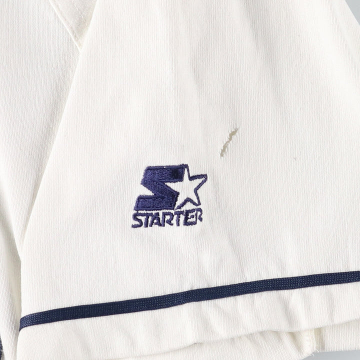 90'S Starter Game Shirt Baseball Shirt Men's Size L Vintage polyester white type Vintage Second Hand
