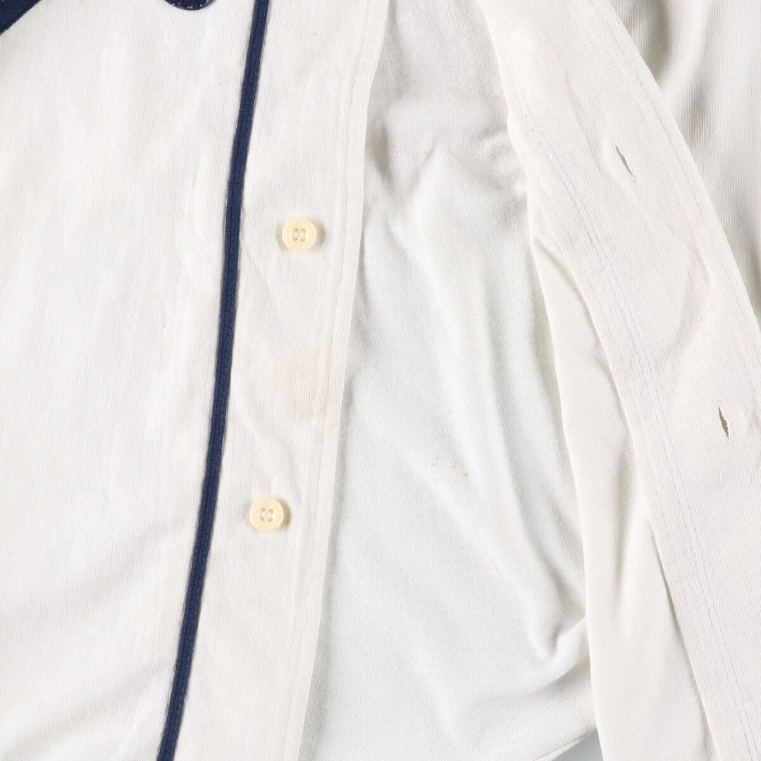 90'S Starter Game Shirt Baseball Shirt Men's Size L Vintage polyester white type Vintage Second Hand