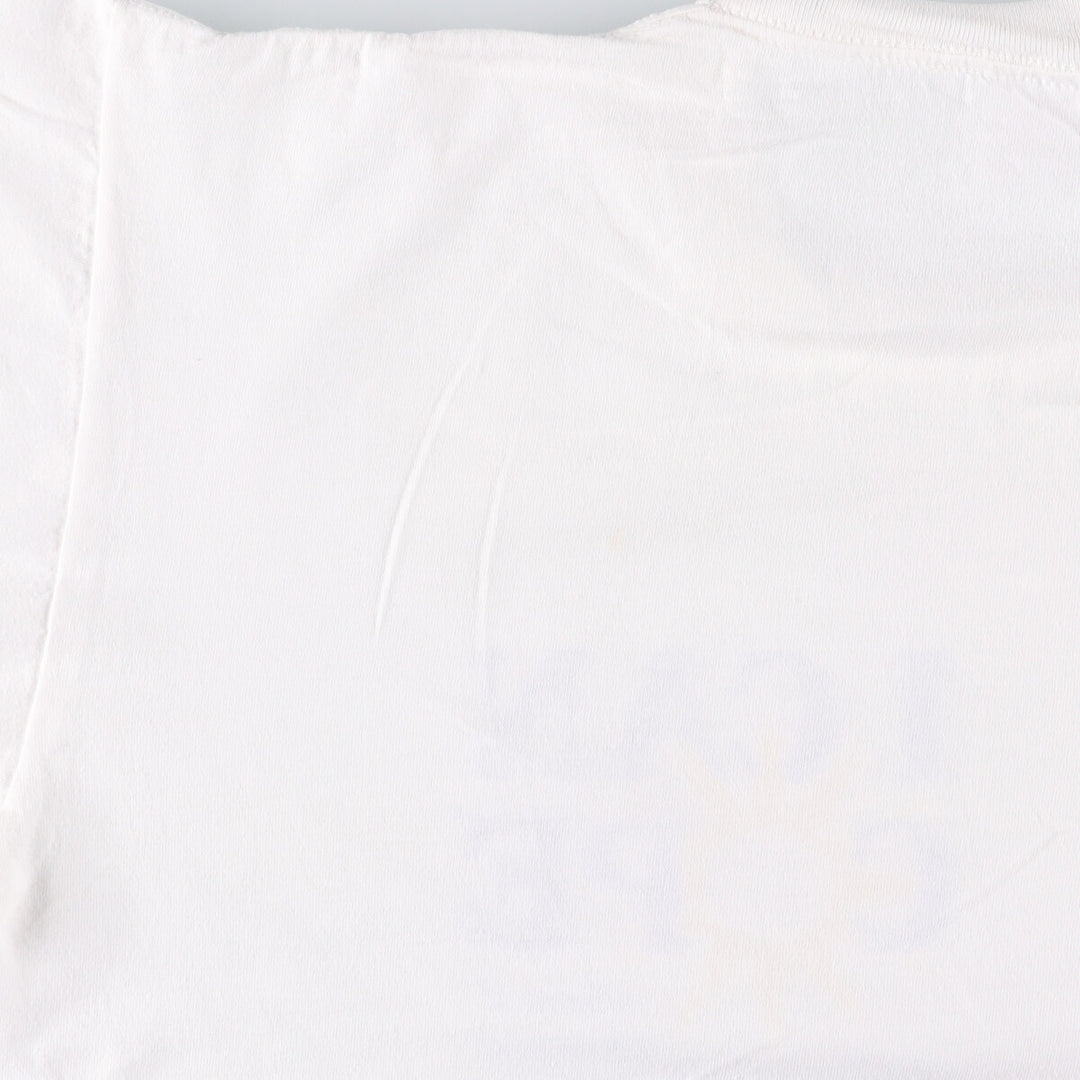 90'S Anvil Message Print T-Shirt Made in USA Men's XL Vintage cotton white type Vintage Second Hand