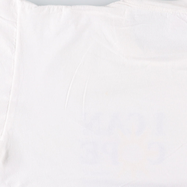 90'S Anvil Message Print T-Shirt Made in USA Men's XL Vintage cotton white type Vintage Second Hand