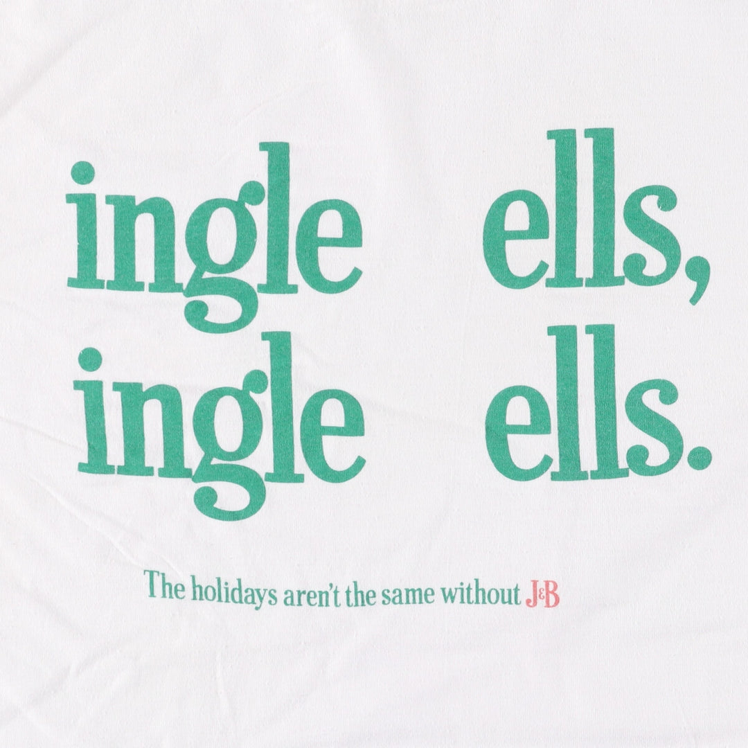 Vintage message print T-shirt, men's size M unclear white type Vintage Second Hand