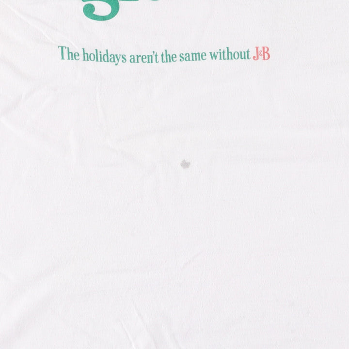 Vintage message print T-shirt, men's size M unclear white type Vintage Second Hand