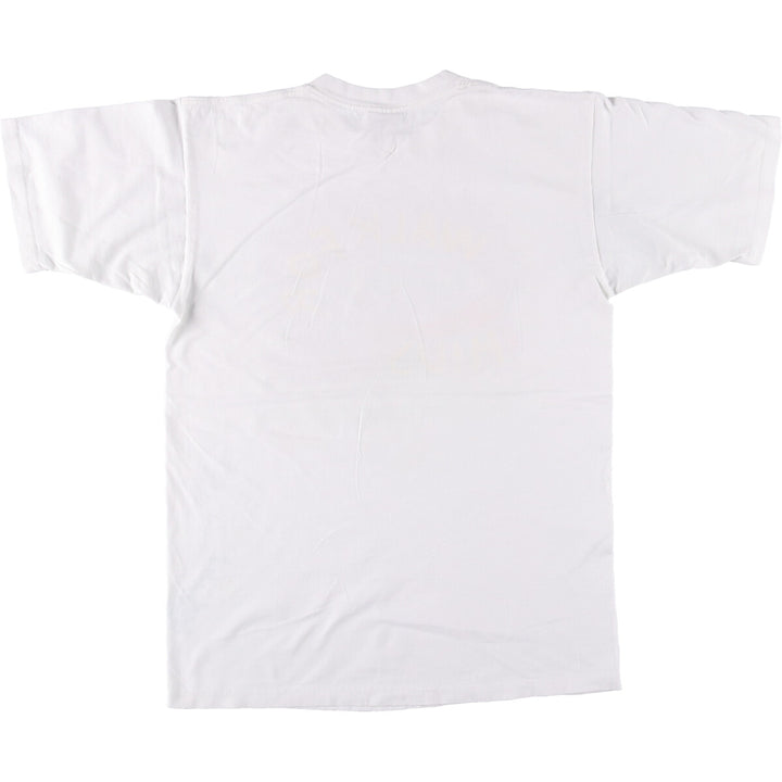 90'S Gildan WALK FOR AIDS printed T-shirt, made in Canada, men's size L, vintage cotton white type Vintage Second Hand