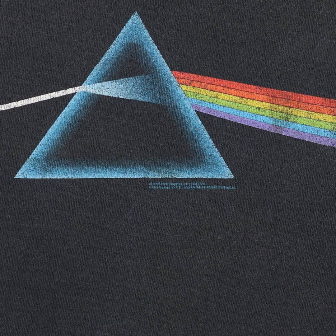Anvil PINK FLOYD Pink Floyd Band T-shirt Band Tee Men's M size cotton black type Vintage Second Hand