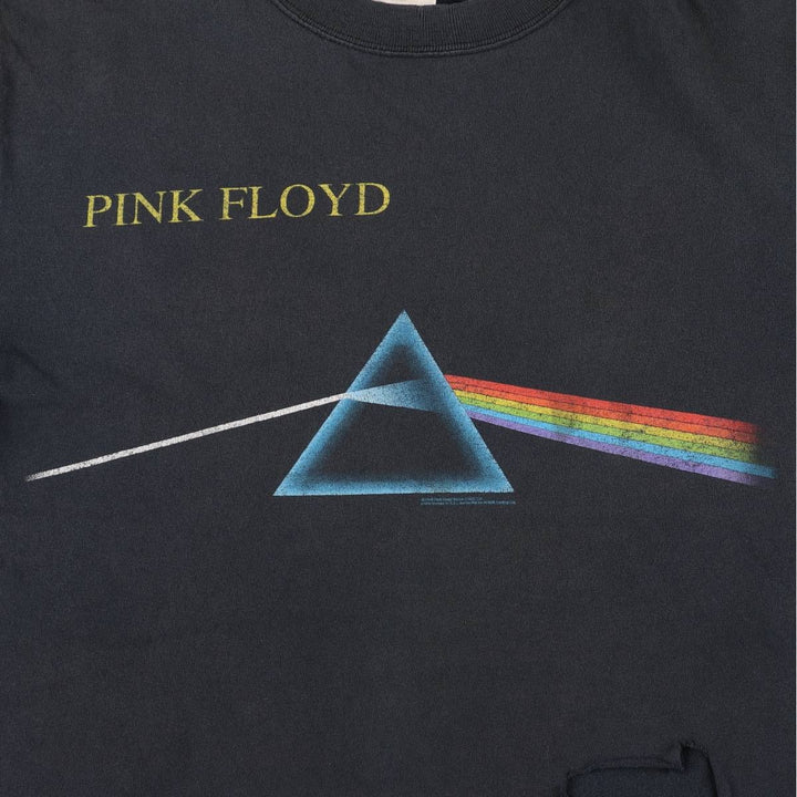 Anvil PINK FLOYD Pink Floyd Band T-shirt Band Tee Men's M size cotton black type Vintage Second Hand