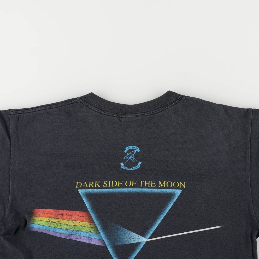 Anvil PINK FLOYD Pink Floyd Band T-shirt Band Tee Men's M size cotton black type Vintage Second Hand