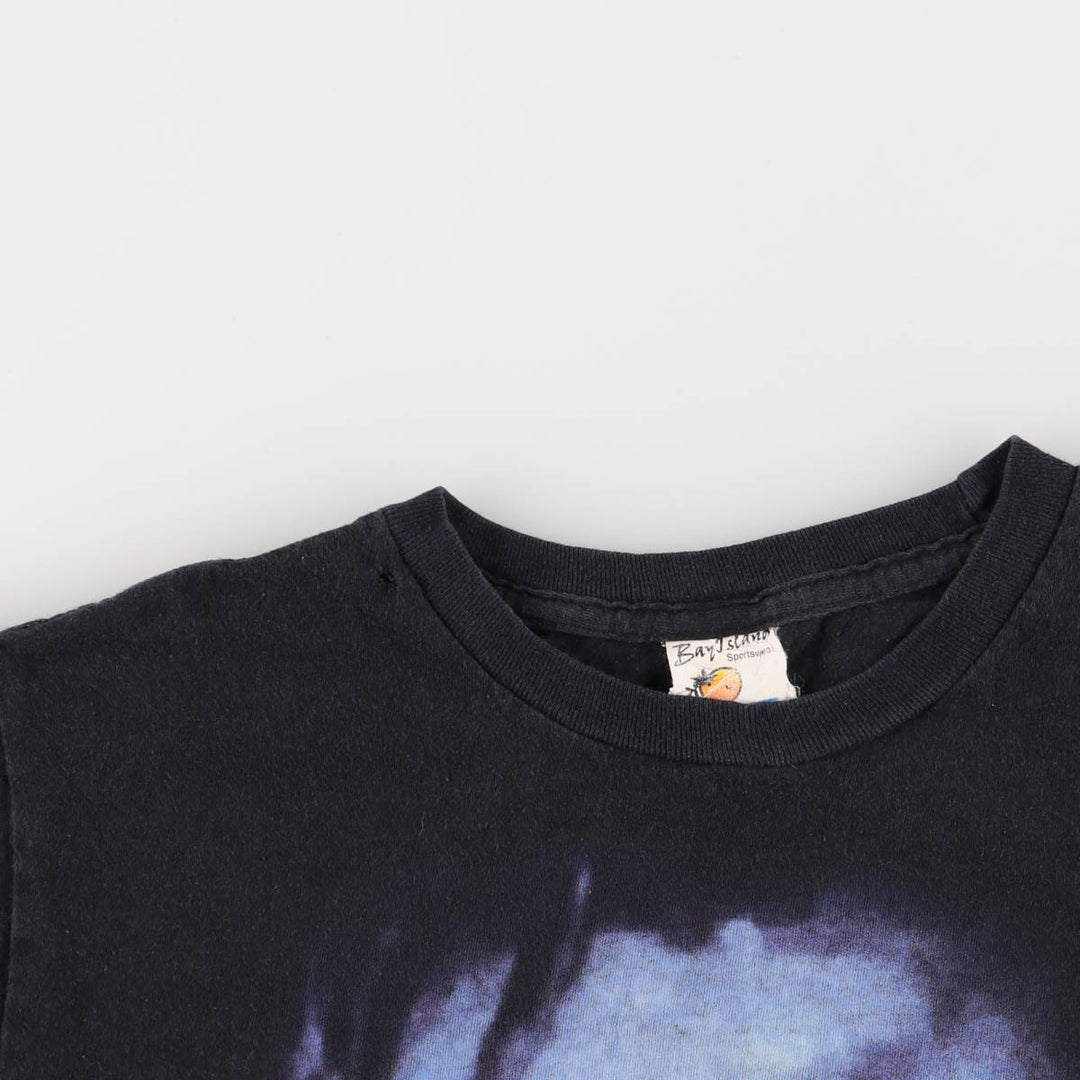 BAY ISLAND MARILYN MANSON Marilyn Manson Band T-shirt Band T Men's M size cotton black type Vintage Second Hand