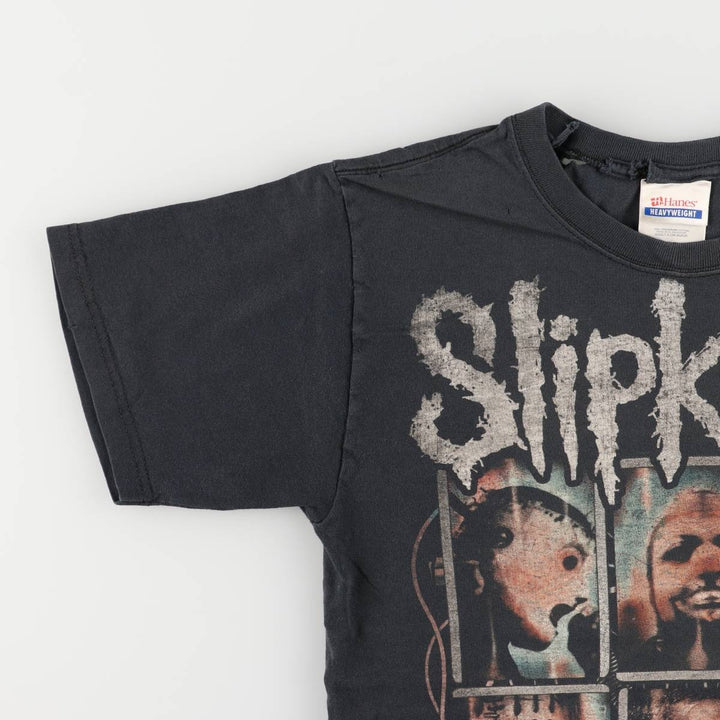 Hanes Slipknot Band T-Shirt, Band T, Men's Size S cotton black type Vintage Second Hand