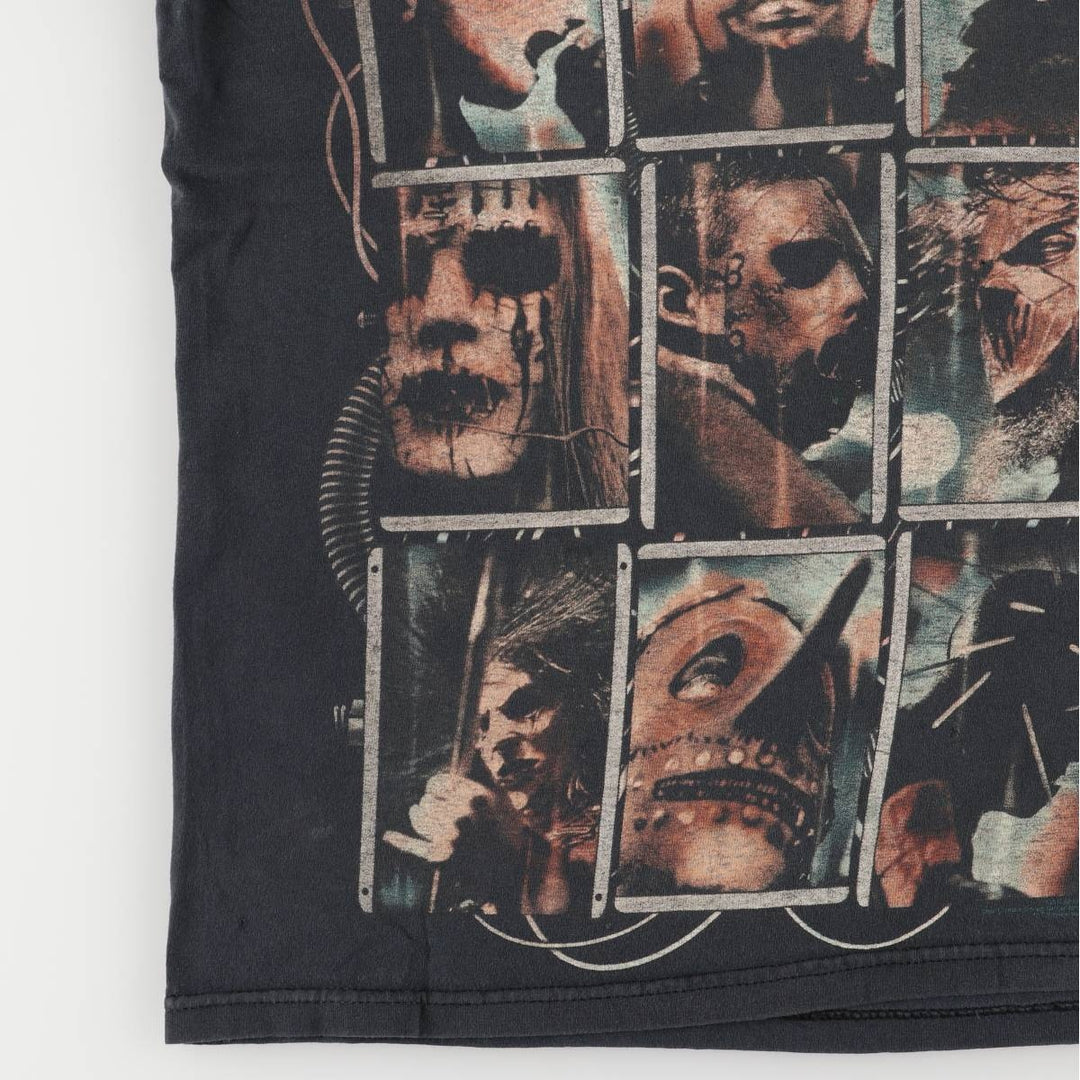 Hanes Slipknot Band T-Shirt, Band T, Men's Size S cotton black type Vintage Second Hand