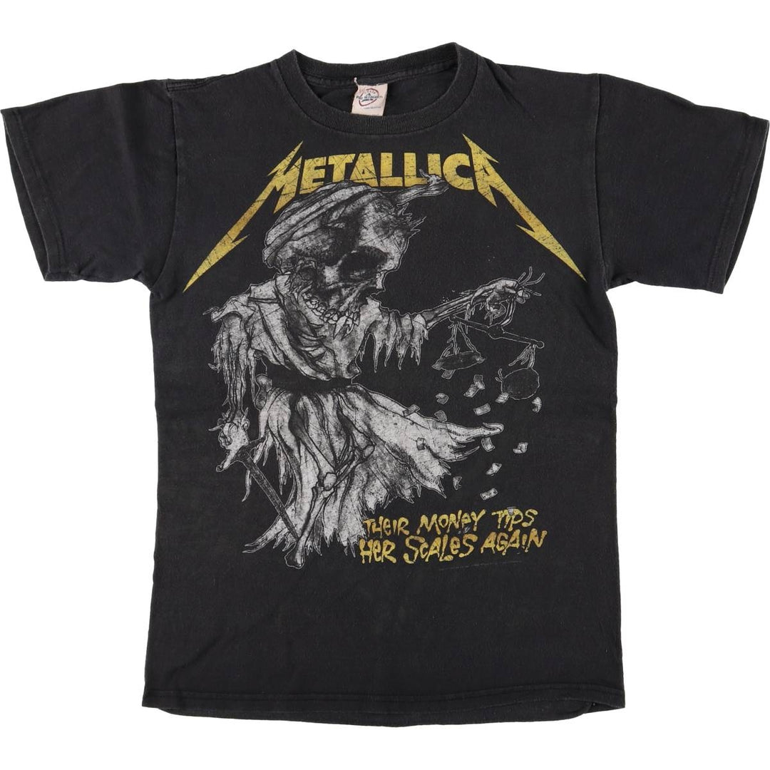 Delta Metallica Band T-shirt, Band T, Men's S size cotton black type Vintage Second Hand