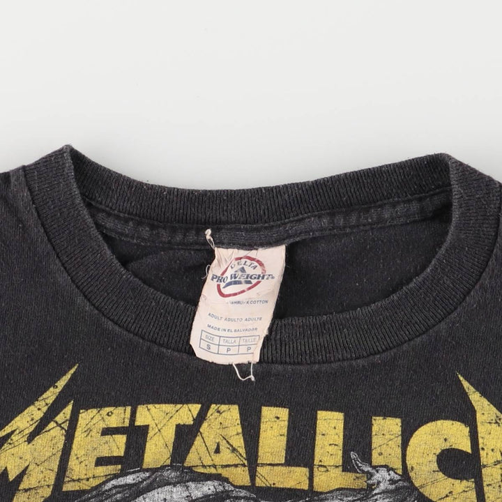 Delta Metallica Band T-shirt, Band T, Men's S size cotton black type Vintage Second Hand