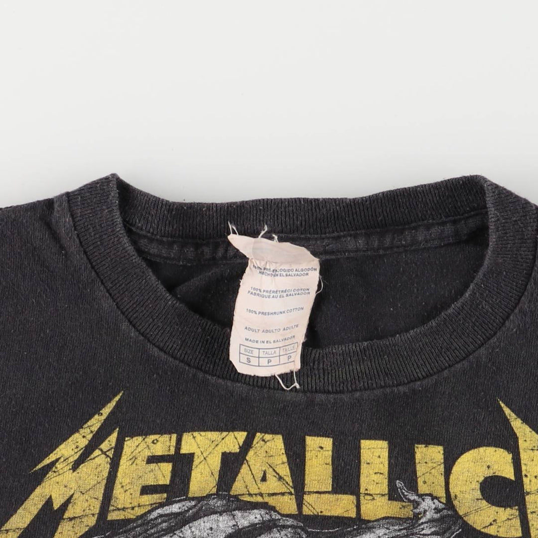 Delta Metallica Band T-shirt, Band T, Men's S size cotton black type Vintage Second Hand