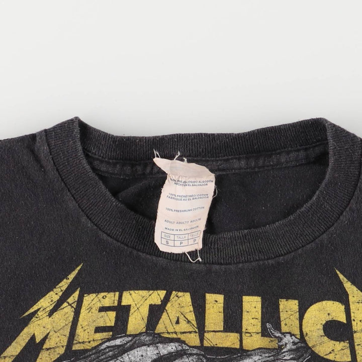 Delta Metallica Band T-shirt, Band T, Men's S size cotton black type Vintage Second Hand