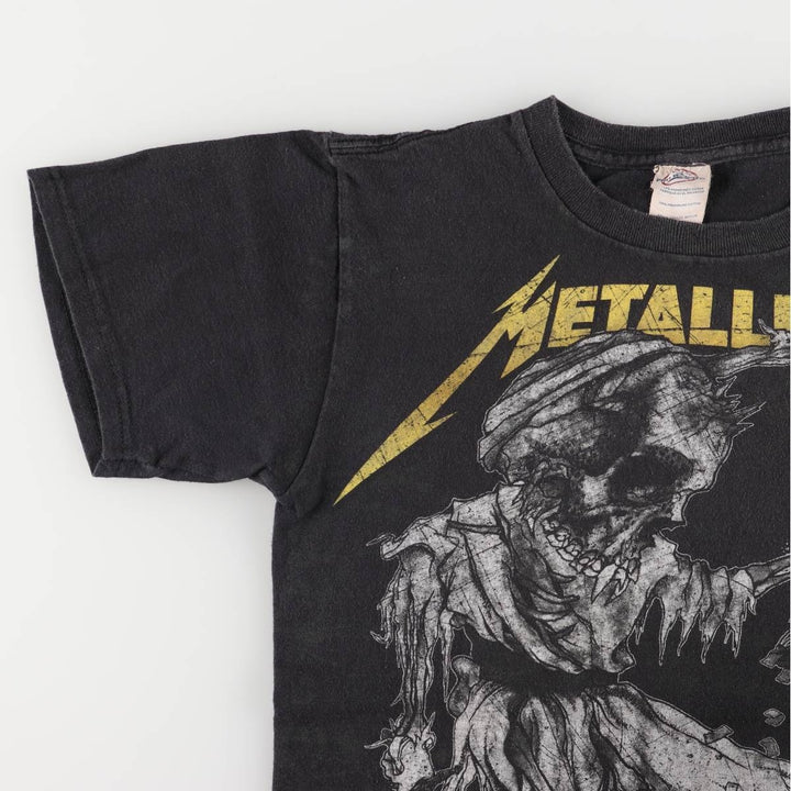 Delta Metallica Band T-shirt, Band T, Men's S size cotton black type Vintage Second Hand