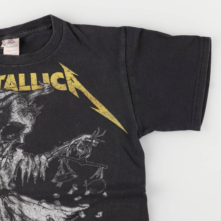 Delta Metallica Band T-shirt, Band T, Men's S size cotton black type Vintage Second Hand