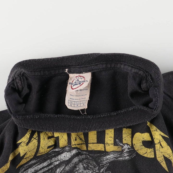 Delta Metallica Band T-shirt, Band T, Men's S size cotton black type Vintage Second Hand