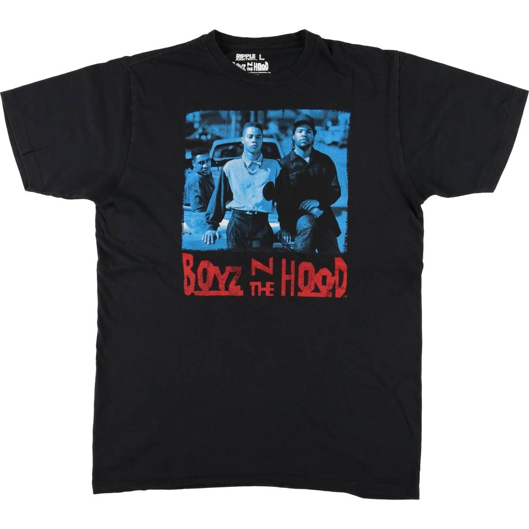 RIPPLE JUNCTION BOYZ N THE HOOD Boyz n the Hood Movie T-shirt Men's L size cotton black type Vintage Second Hand