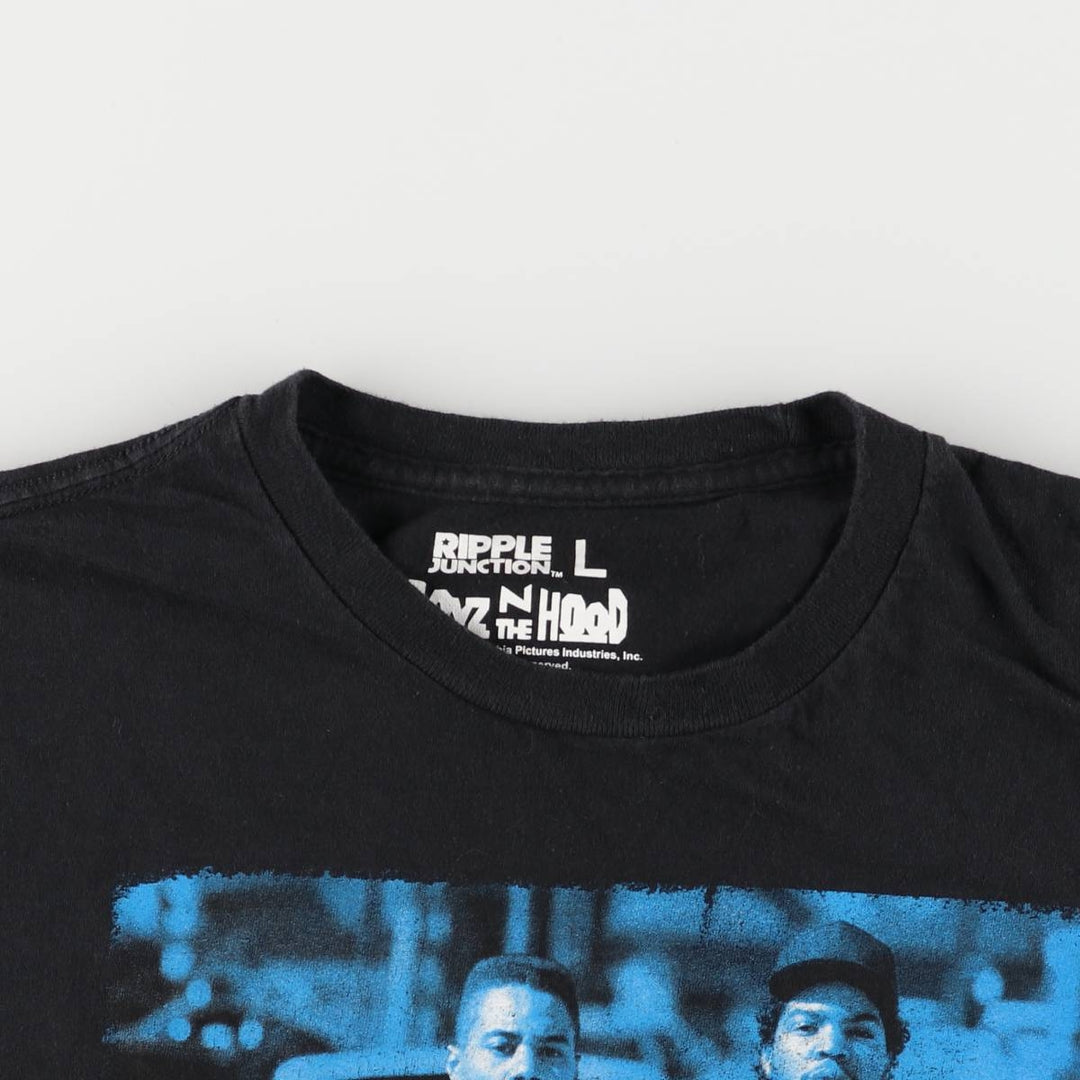 RIPPLE JUNCTION BOYZ N THE HOOD Boyz n the Hood Movie T-shirt Men's L size cotton black type Vintage Second Hand