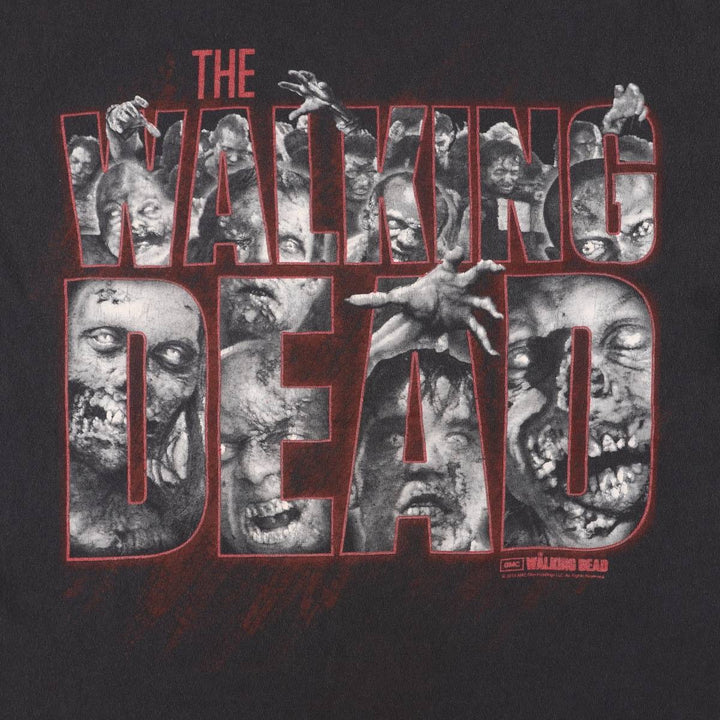 Delta DELTA THE WALKING DEAD Movie T-shirt for men, size L cotton black type Vintage Second Hand