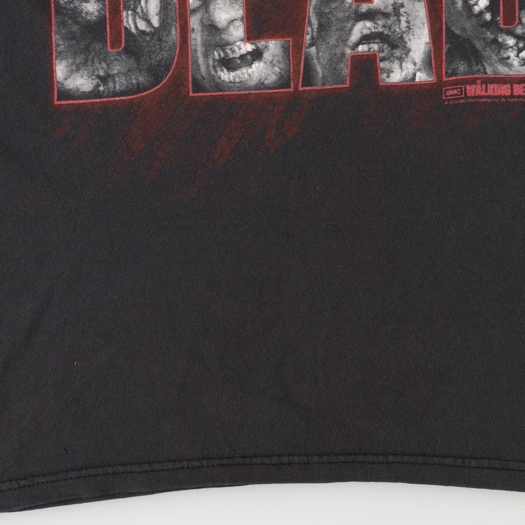 Delta DELTA THE WALKING DEAD Movie T-shirt for men, size L cotton black type Vintage Second Hand
