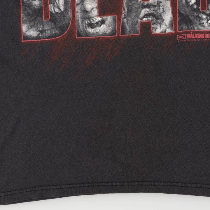 Delta DELTA THE WALKING DEAD Movie T-shirt for men, size L cotton black type Vintage Second Hand