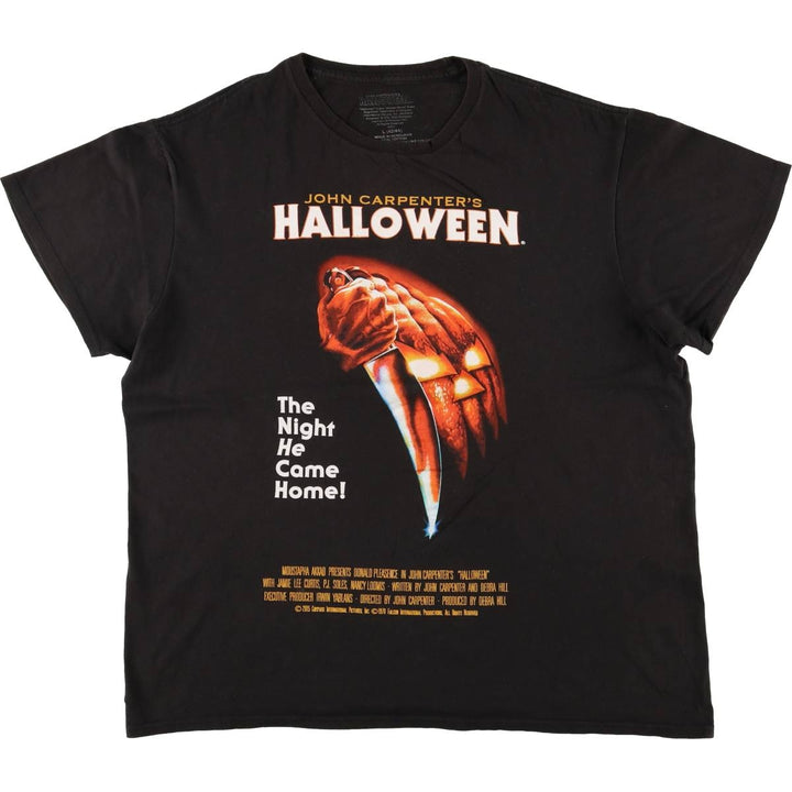 HALLOWEEN Movie T-shirt for men (size L) cotton black type Vintage Second Hand