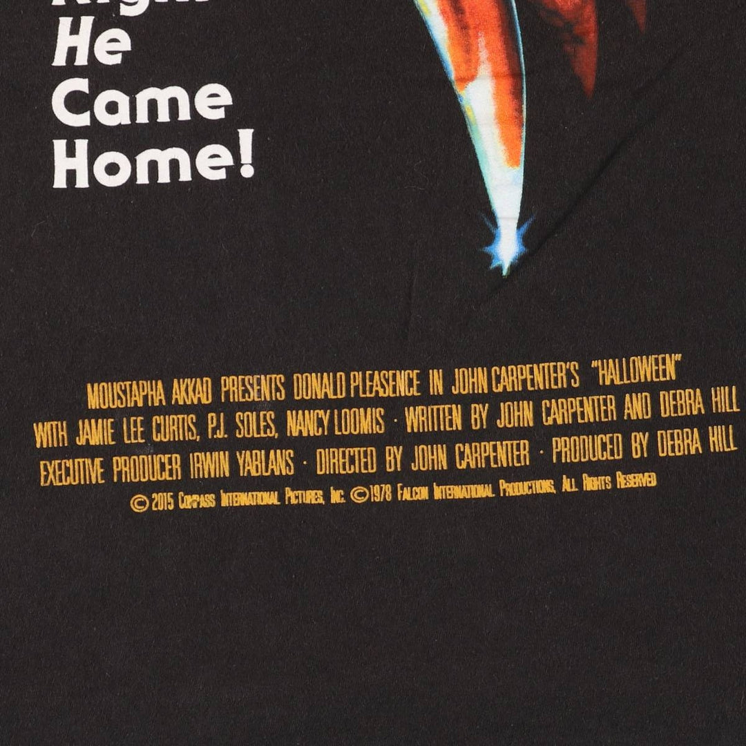 HALLOWEEN Movie T-shirt for men (size L) cotton black type Vintage Second Hand