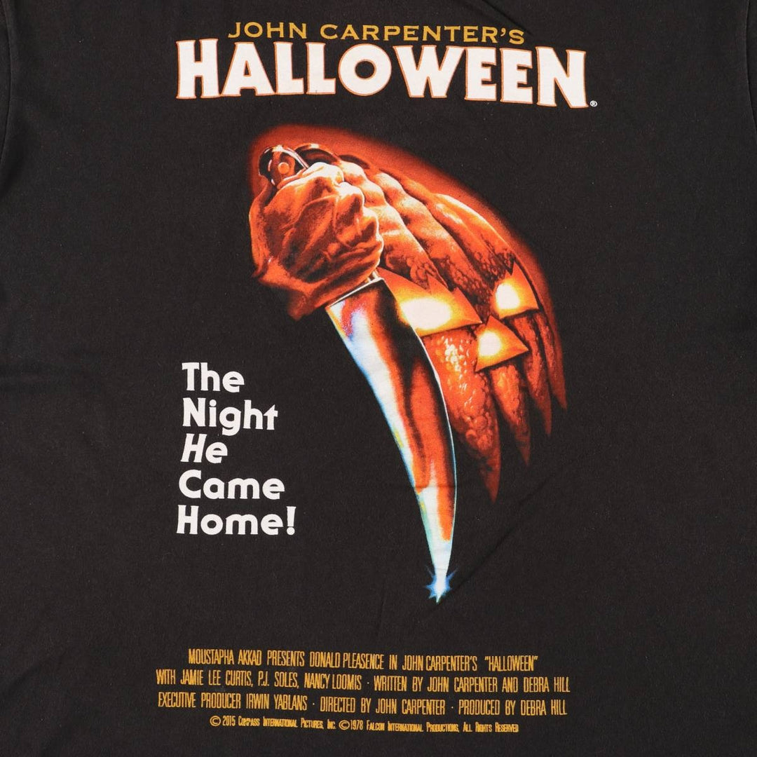 HALLOWEEN Movie T-shirt for men (size L) cotton black type Vintage Second Hand