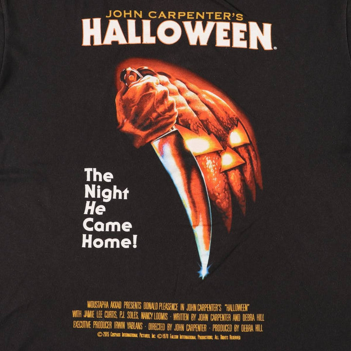 HALLOWEEN Movie T-shirt for men (size L) cotton black type Vintage Second Hand