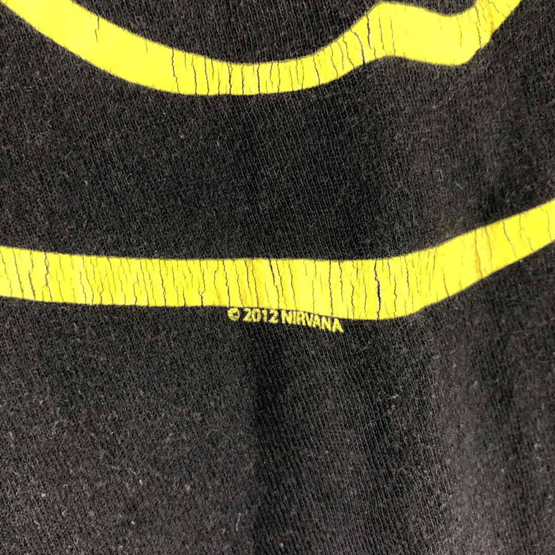 NIRVANA Nirvana Band T-shirt, Band T, Men's M size unclear black type Vintage Second Hand