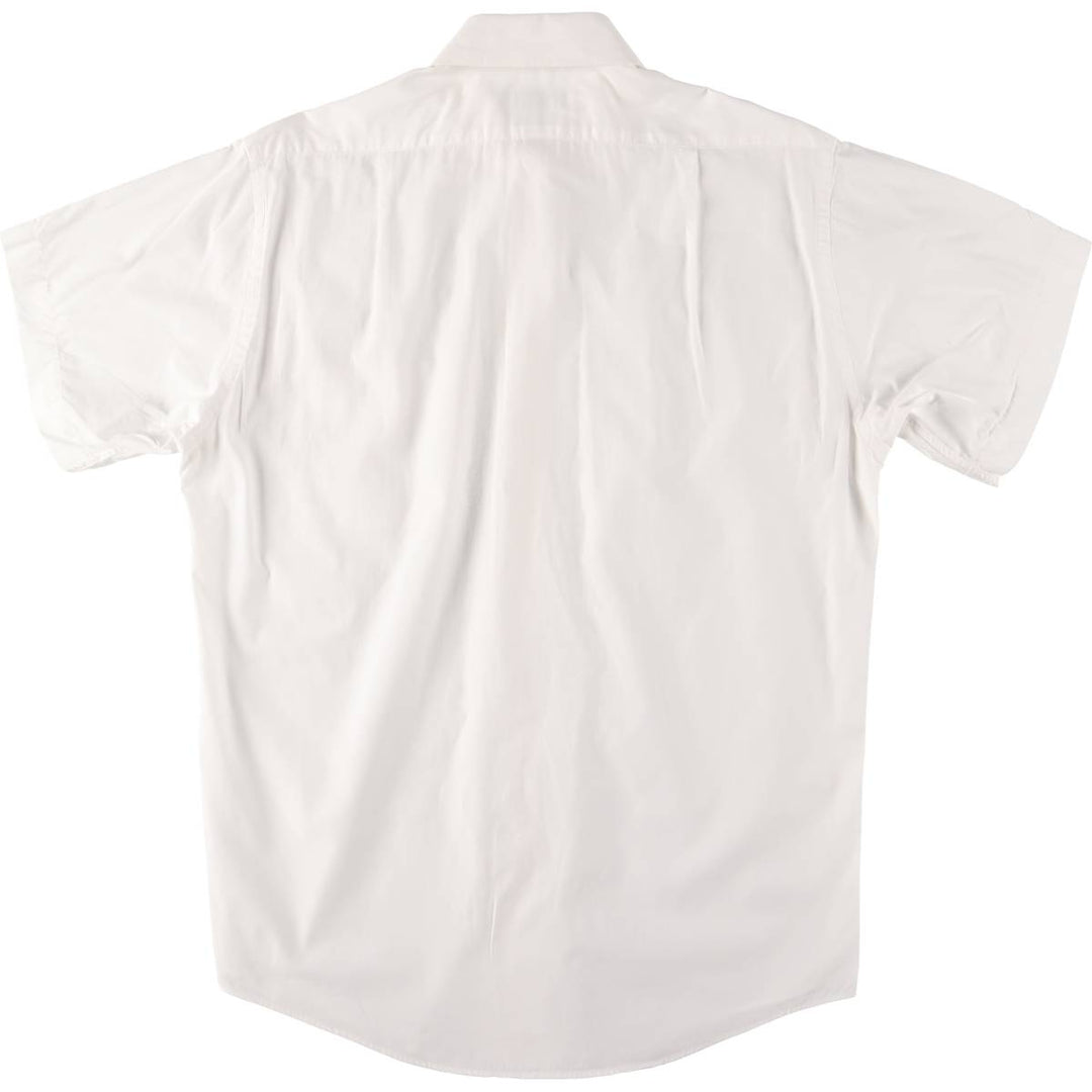 00'S Brooks Brothers 346 short sleeve cotton shirt, men's size M cotton white type Vintage Second Hand