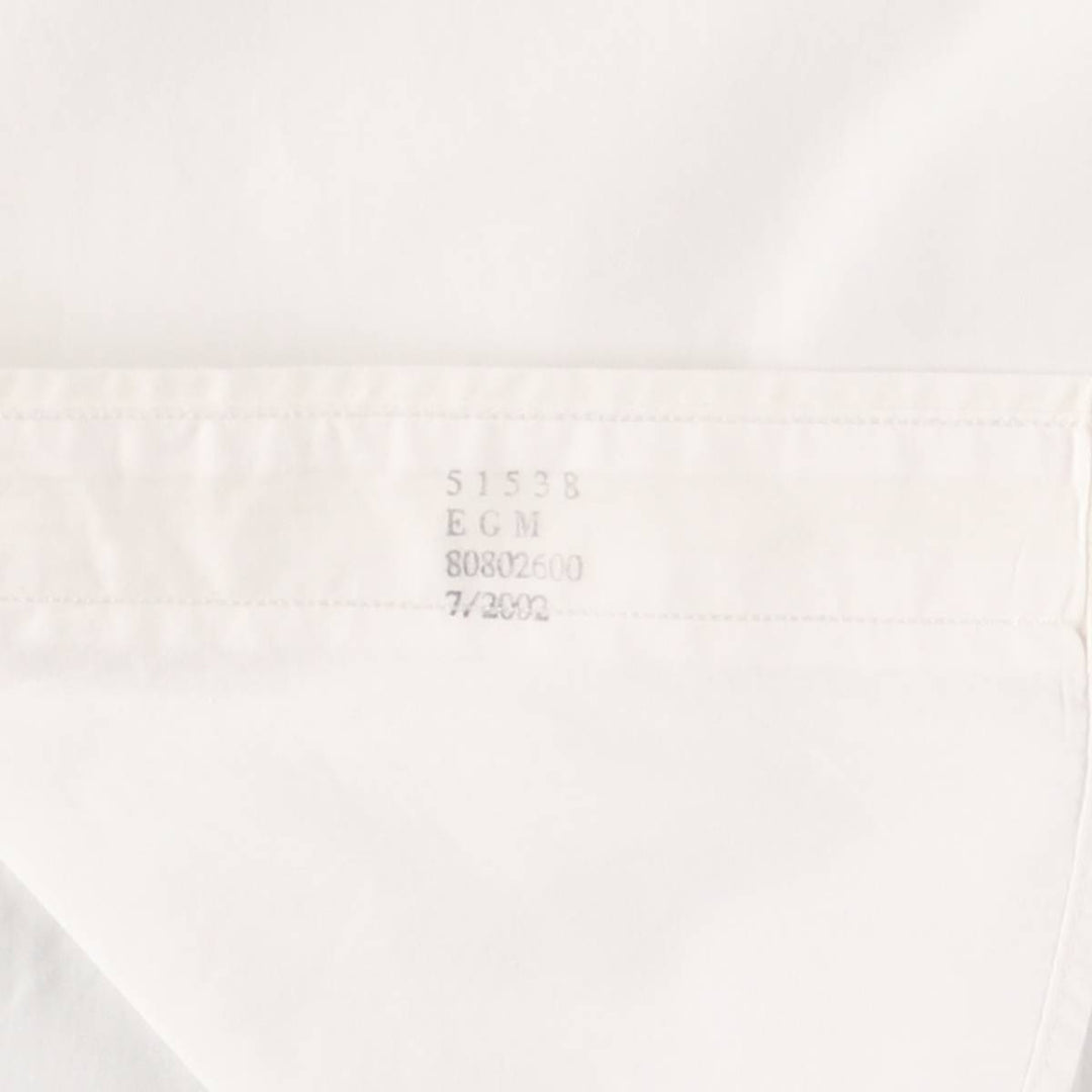 00'S Brooks Brothers 346 short sleeve cotton shirt, men's size M cotton white type Vintage Second Hand