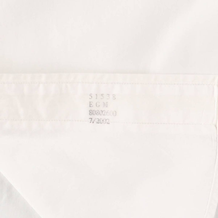 00'S Brooks Brothers 346 short sleeve cotton shirt, men's size M cotton white type Vintage Second Hand