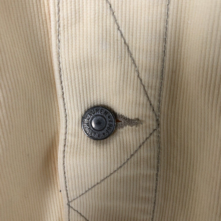 Ralph Lauren POLO RALPH LAUREN Trucker type cotton jacket Men's L size cotton unbleached Vintage Second Hand
