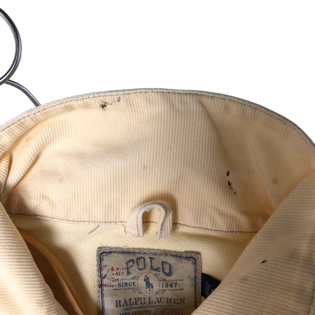 Ralph Lauren POLO RALPH LAUREN Trucker type cotton jacket Men's L size cotton unbleached Vintage Second Hand
