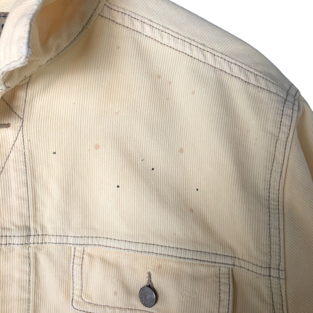 Ralph Lauren POLO RALPH LAUREN Trucker type cotton jacket Men's L size cotton unbleached Vintage Second Hand