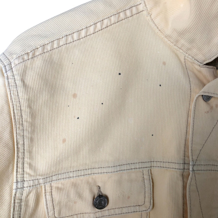 Ralph Lauren POLO RALPH LAUREN Trucker type cotton jacket Men's L size cotton unbleached Vintage Second Hand