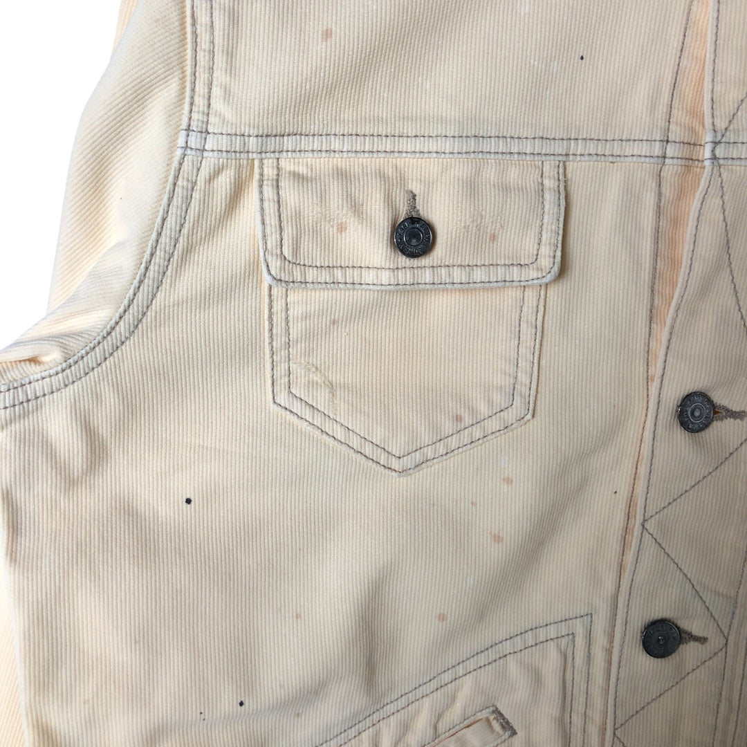 Ralph Lauren POLO RALPH LAUREN Trucker type cotton jacket Men's L size cotton unbleached Vintage Second Hand