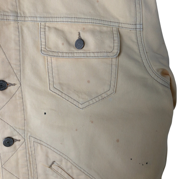 Ralph Lauren POLO RALPH LAUREN Trucker type cotton jacket Men's L size cotton unbleached Vintage Second Hand