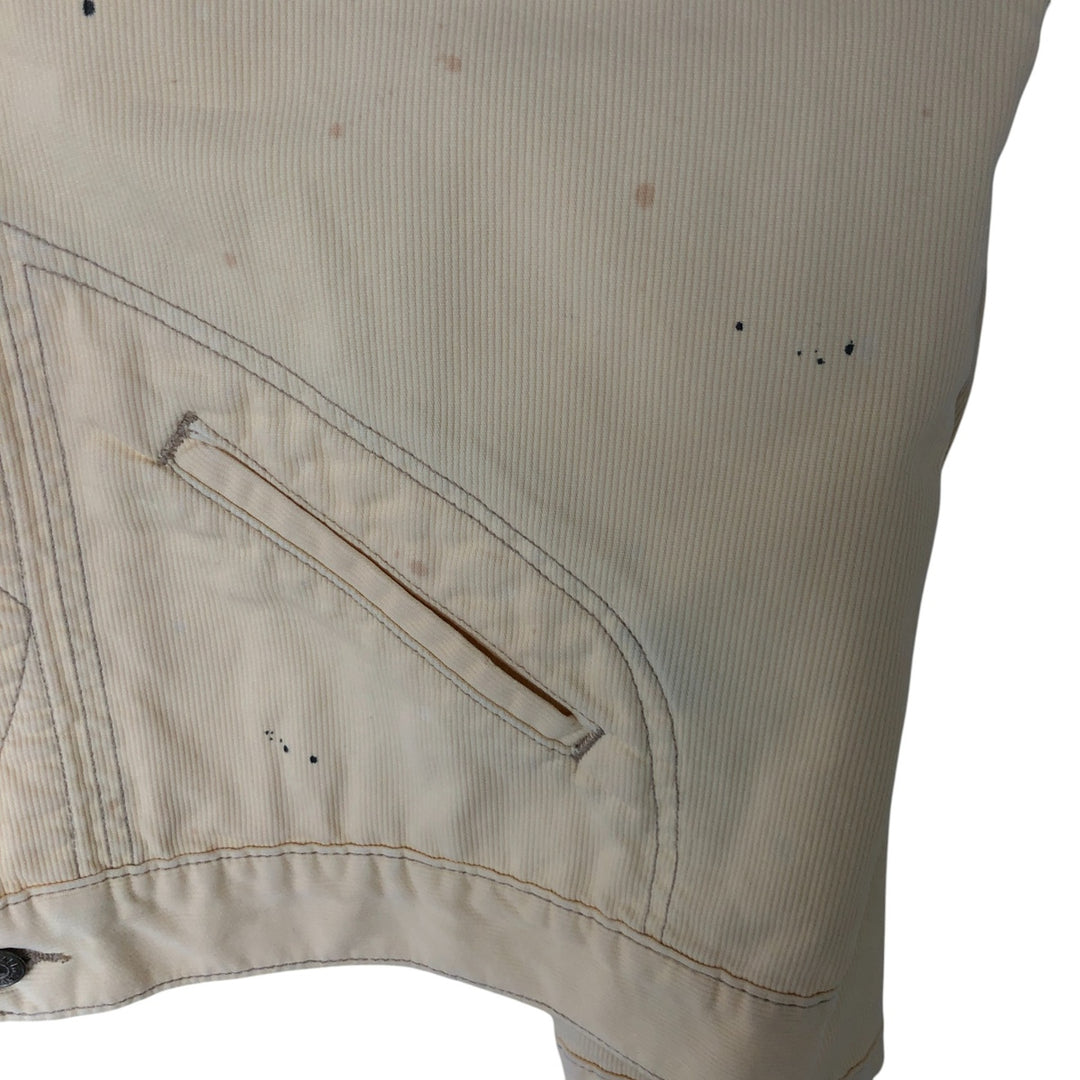 Ralph Lauren POLO RALPH LAUREN Trucker type cotton jacket Men's L size cotton unbleached Vintage Second Hand