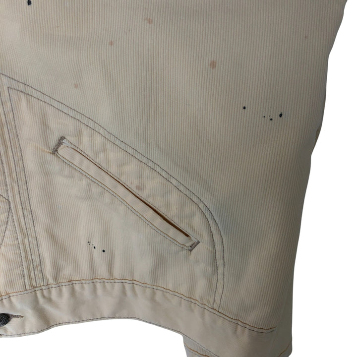 Ralph Lauren POLO RALPH LAUREN Trucker type cotton jacket Men's L size cotton unbleached Vintage Second Hand